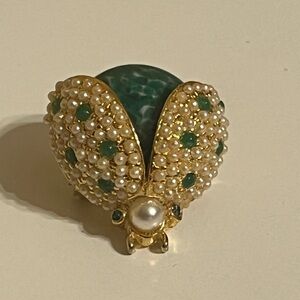 Beetle Bug Goldtone Stick Pin Brooch